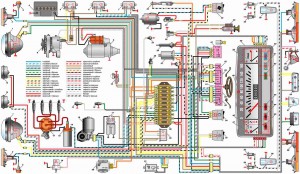 Схема электрооборудования автомобиля ВАЗ-21011, ВАЗ-21013